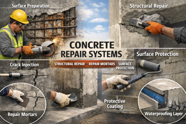 Concrete Repair Systems: Principles, Methods and Long-Term Performance